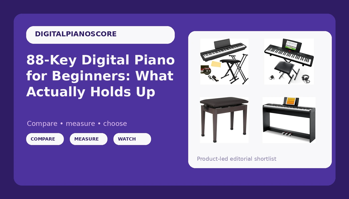 88-Key Digital Piano for Beginners: What Actually Holds Up