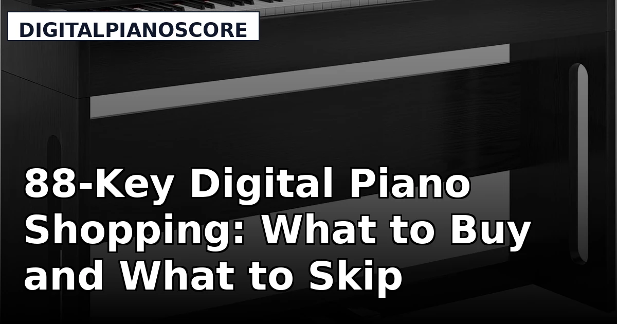 88-Key Digital Piano Shopping: What to Buy and What to Skip