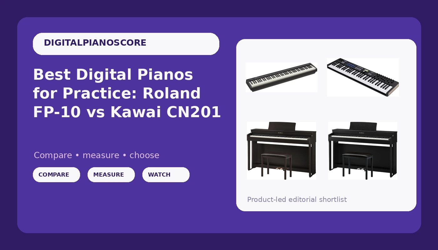 Best Digital Pianos for Practice: Roland FP-10 vs Kawai CN201
