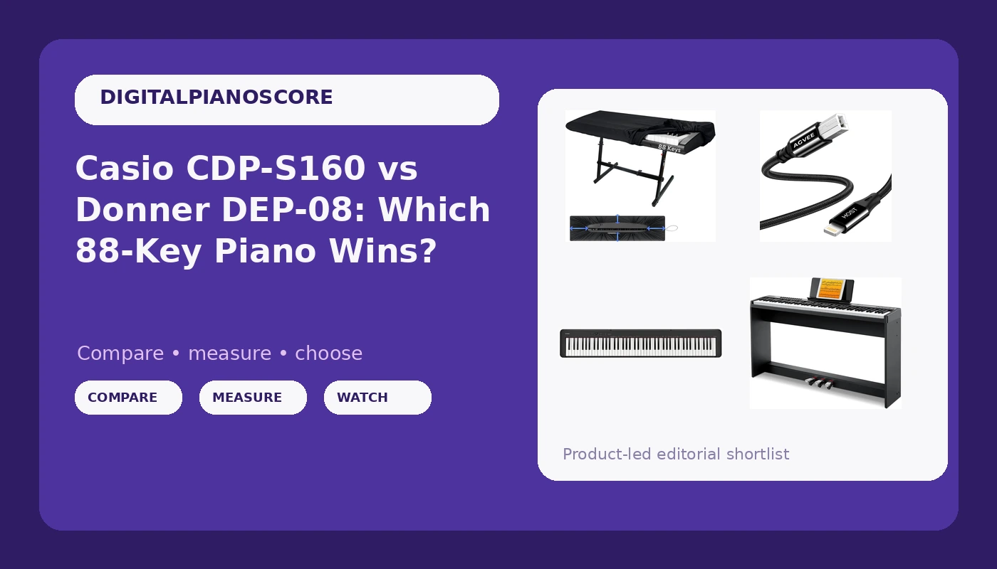 Casio CDP-S160 vs Donner DEP-08: Which 88-Key Piano Wins?