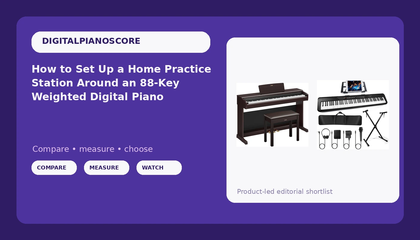 How to Set Up a Home Practice Station Around an 88-Key Weighted Digital Piano
