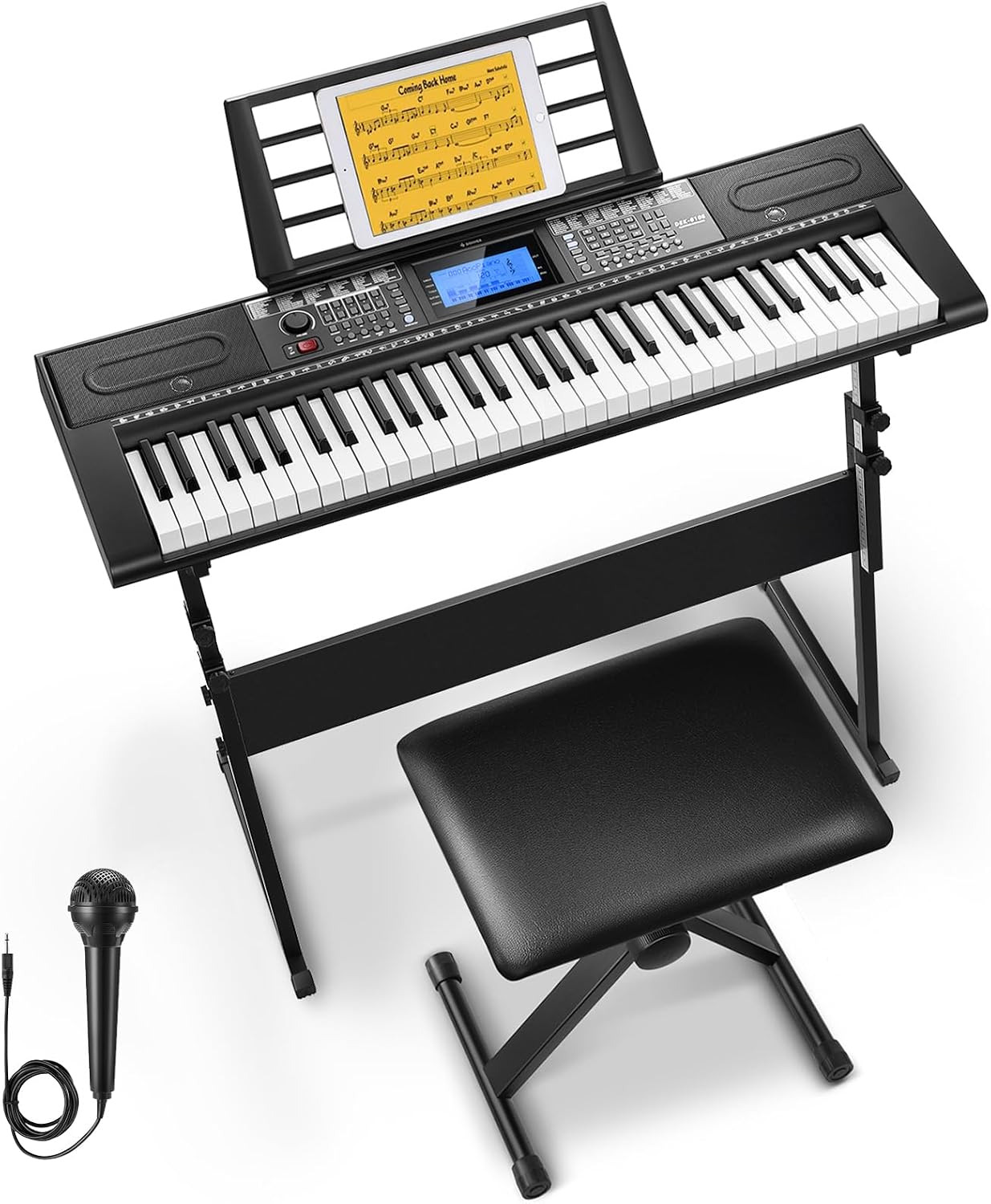 Donner 61 key keyboard piano starter kit