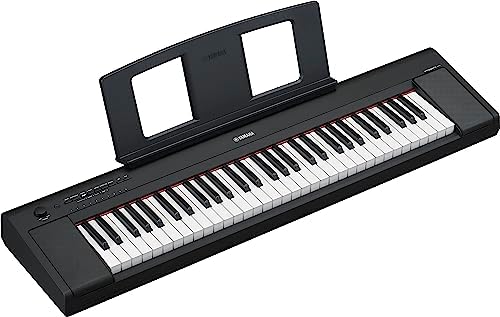 Yamaha 88-Key Weighted Portable Digital Piano Keyboard with Music Rest, Susta...