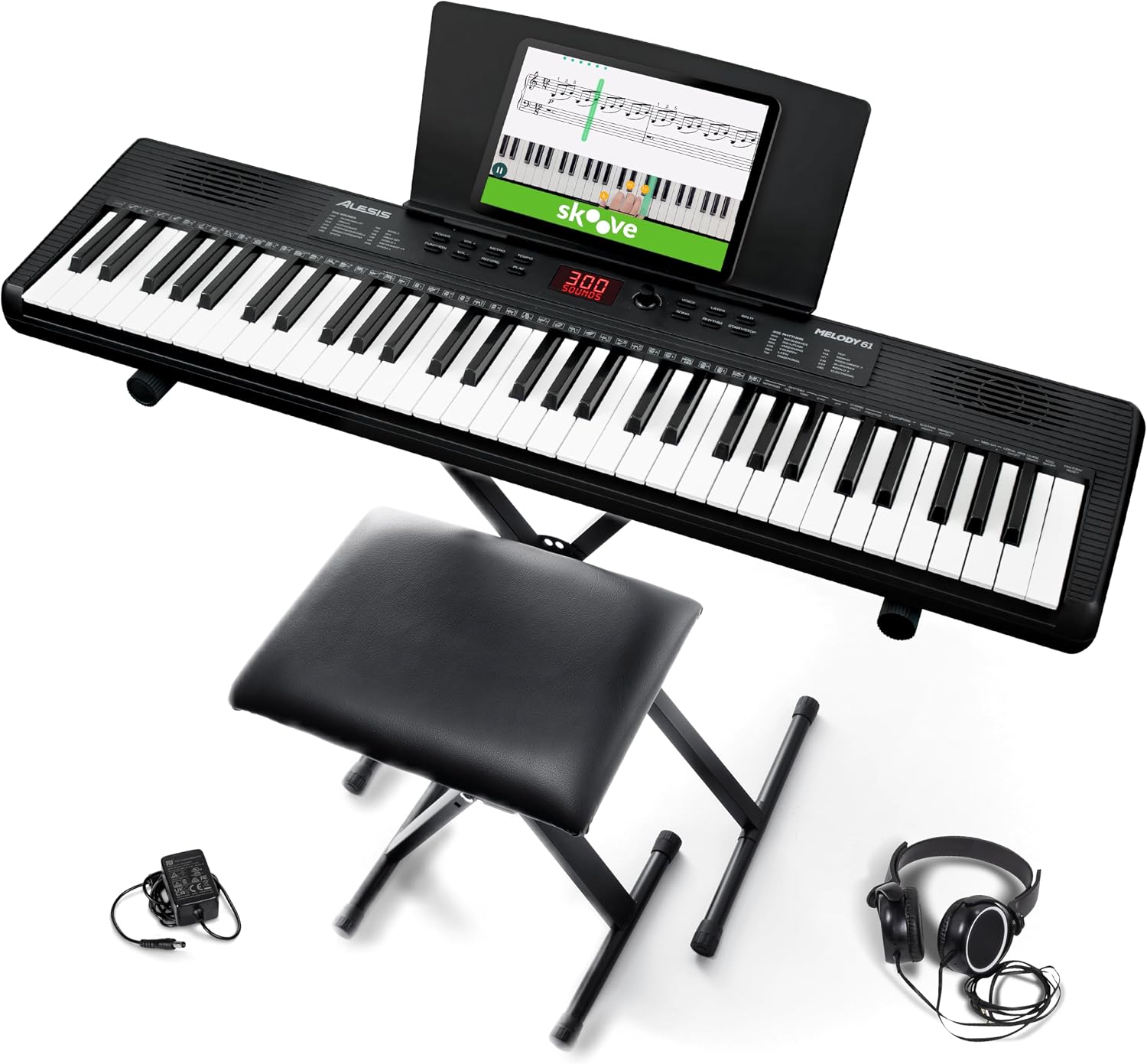 Alesis Melody 61 MK4 61-Key Piano Keyboard Bundle