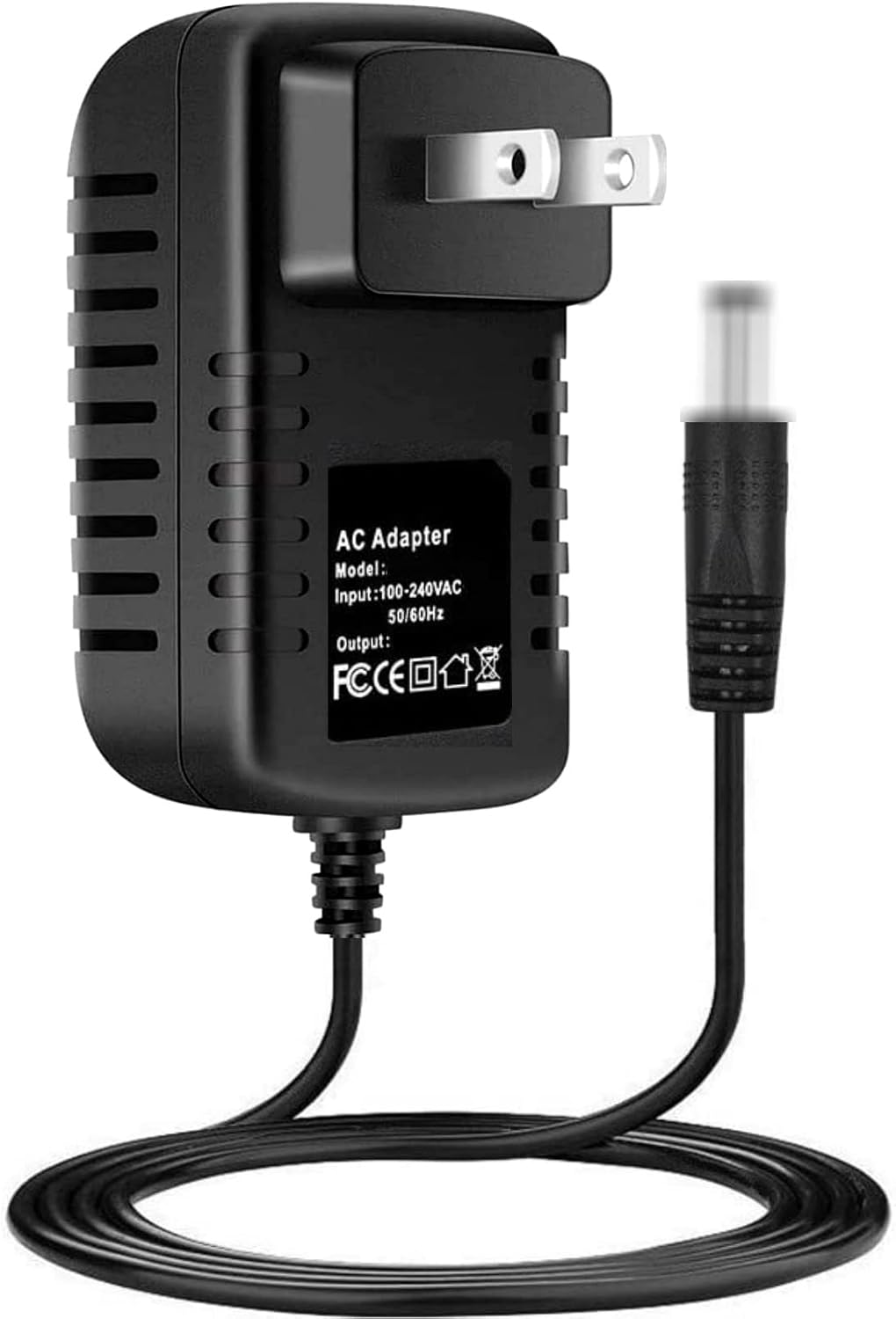 AC-DC Adapter Replacement for Yamaha P-225 88-Key Portable Electric Digital Piano Power Supply Adapter Cord Cable