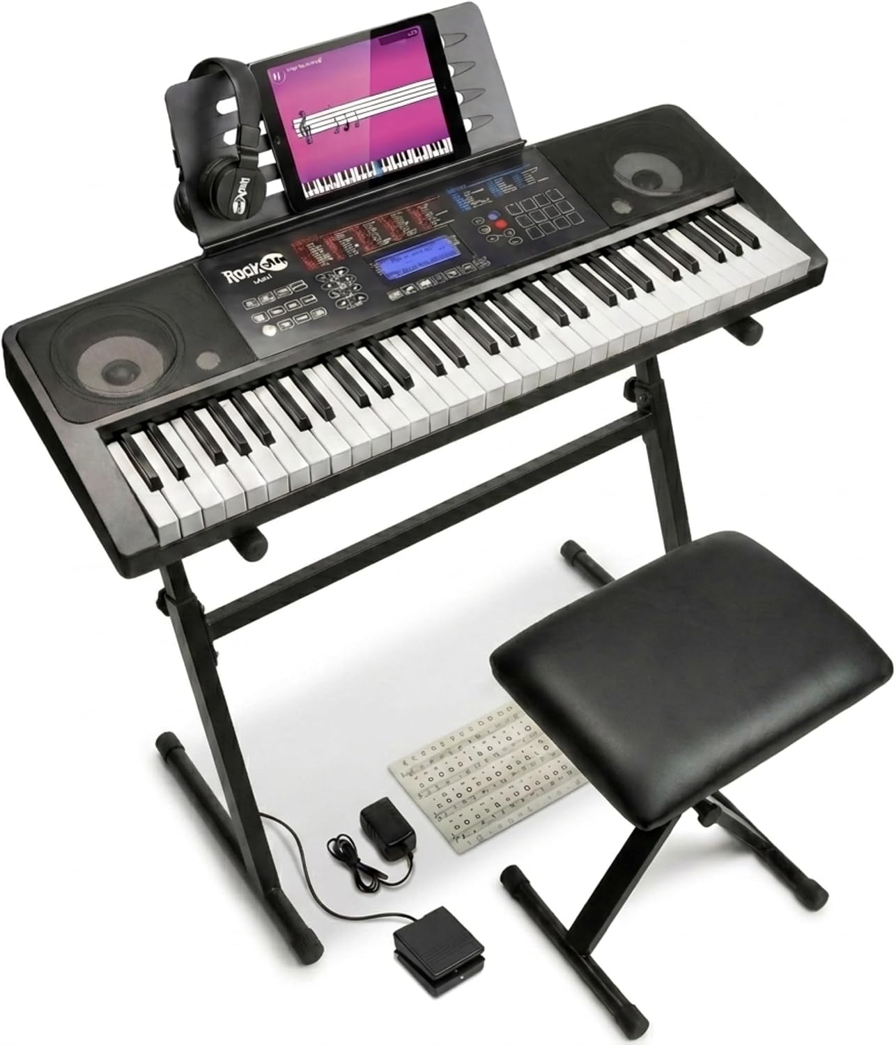 Kids Piano Keyboard, 37 Keys Digital Piano for Kids, Touch Control Buttons, Music Educational Instrument Toy, Built-in Songs &amp; Rhythms, Wood Toy for 3+ Girls and Boys(Dark Brown)